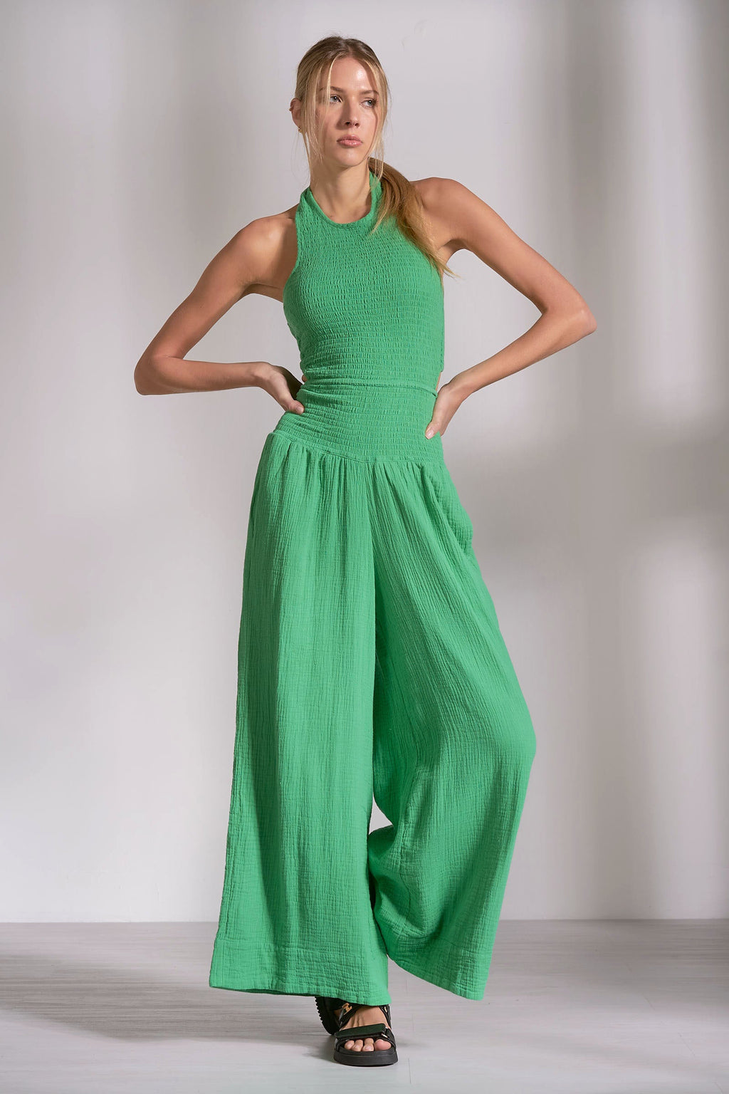 Kelly Jumpsuit Kelly Green - Shop Elan