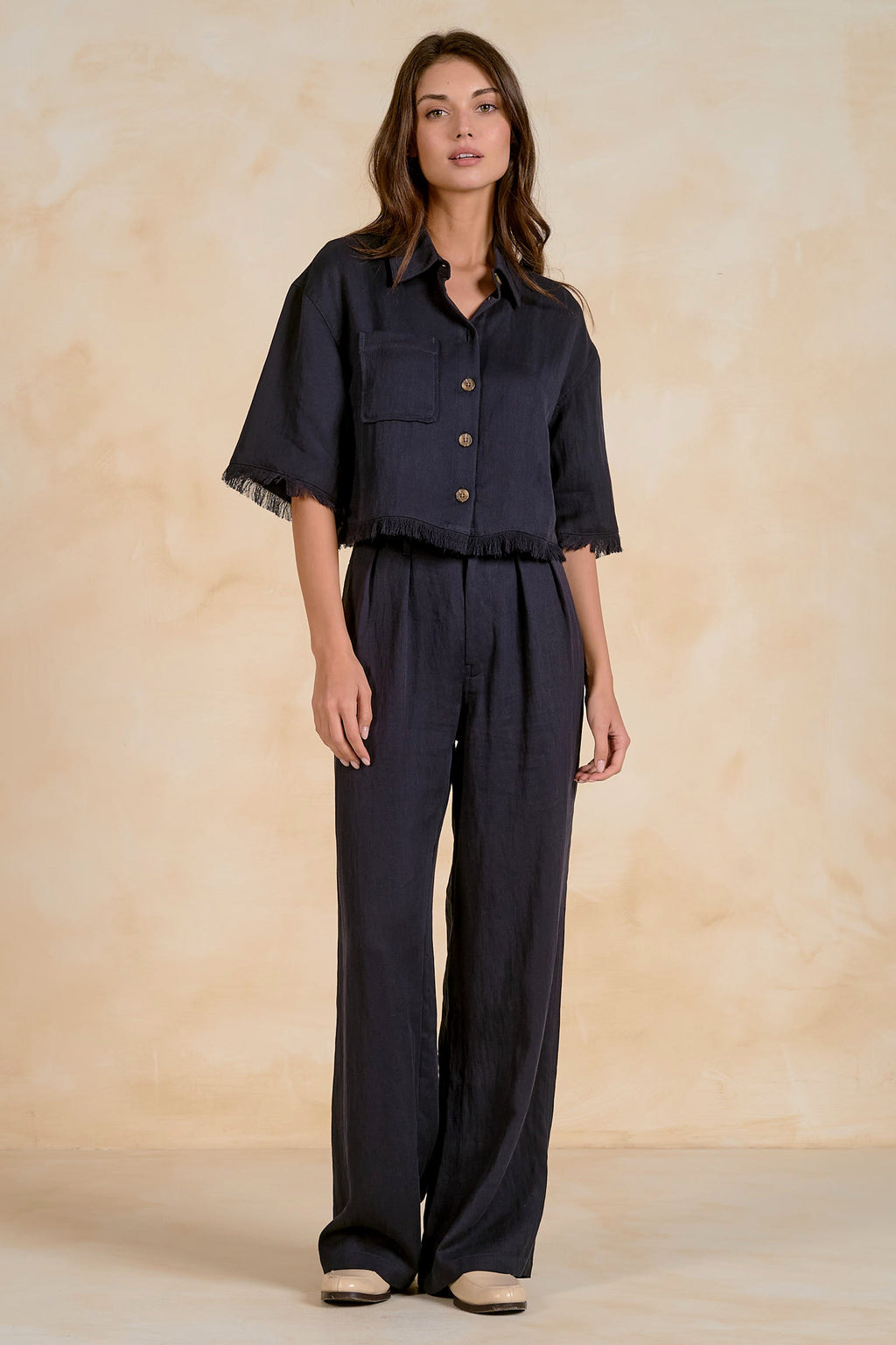 Lara Top Navy - Shop Elan
