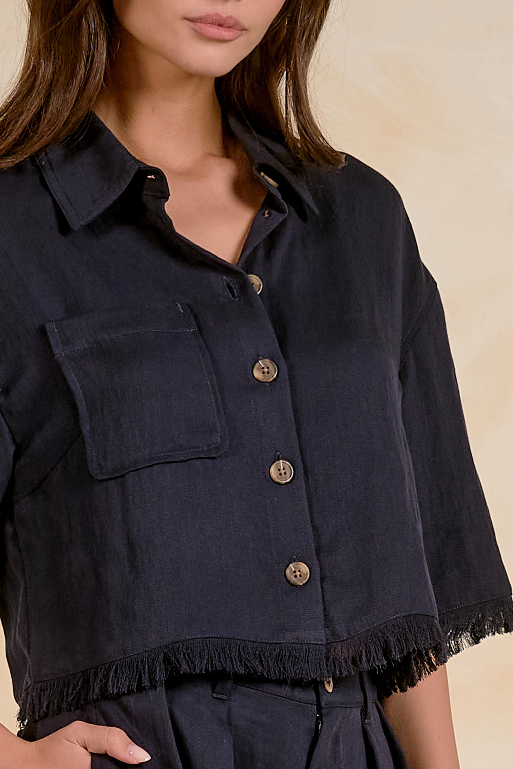 Lara Top Navy - Shop Elan