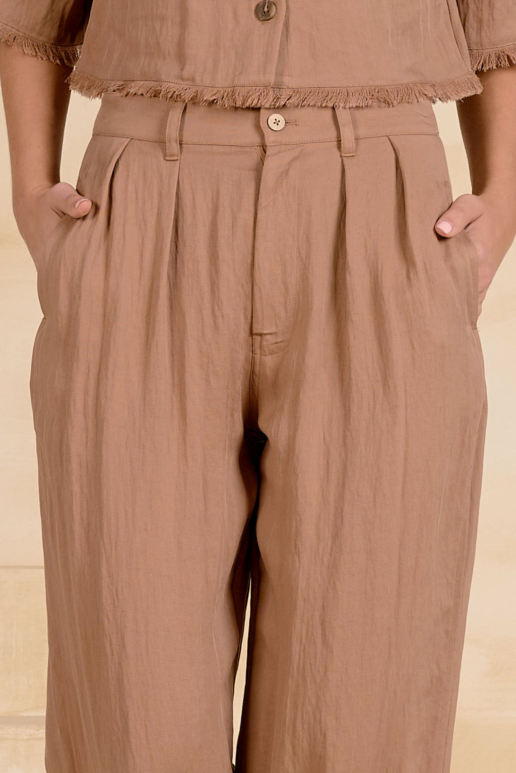 Lainey Pant Brown - Shop Elan