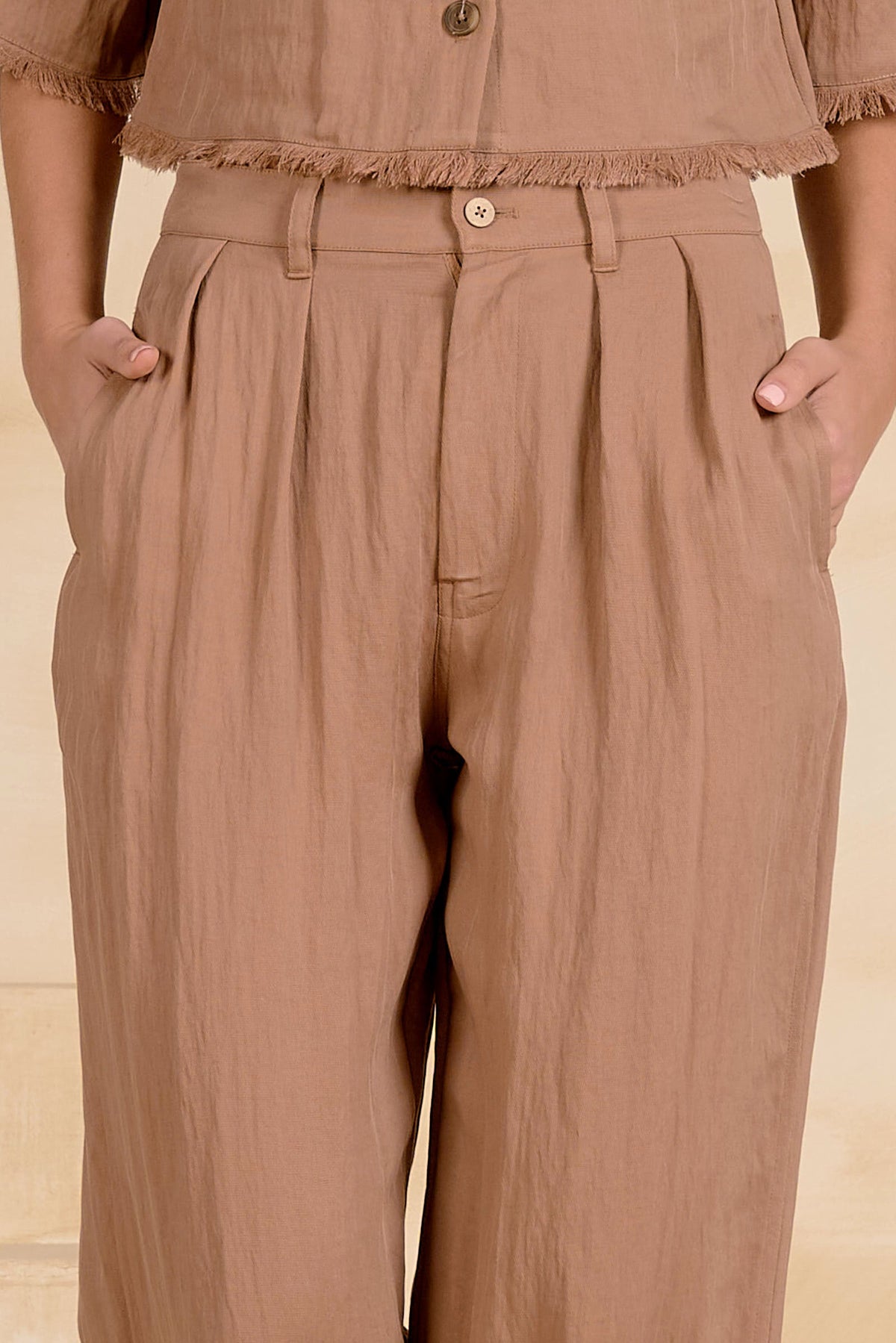 Lainey Pant Brown - Shop Elan