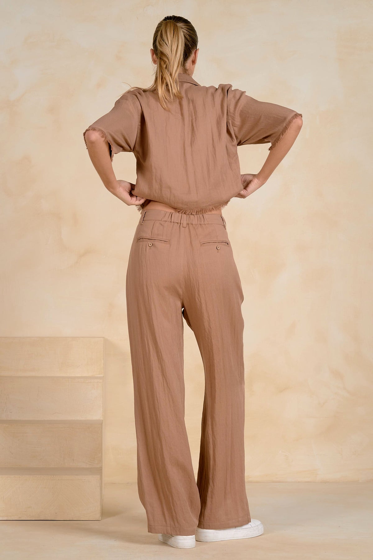 Lainey Pant Brown - Shop Elan