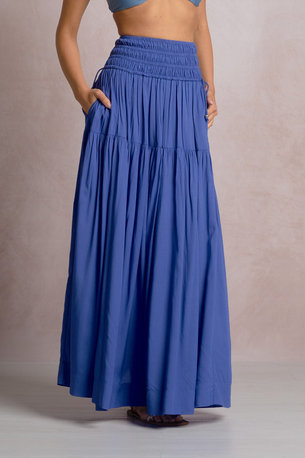 Rory Skirt Sapphire Blue - Shop Elan