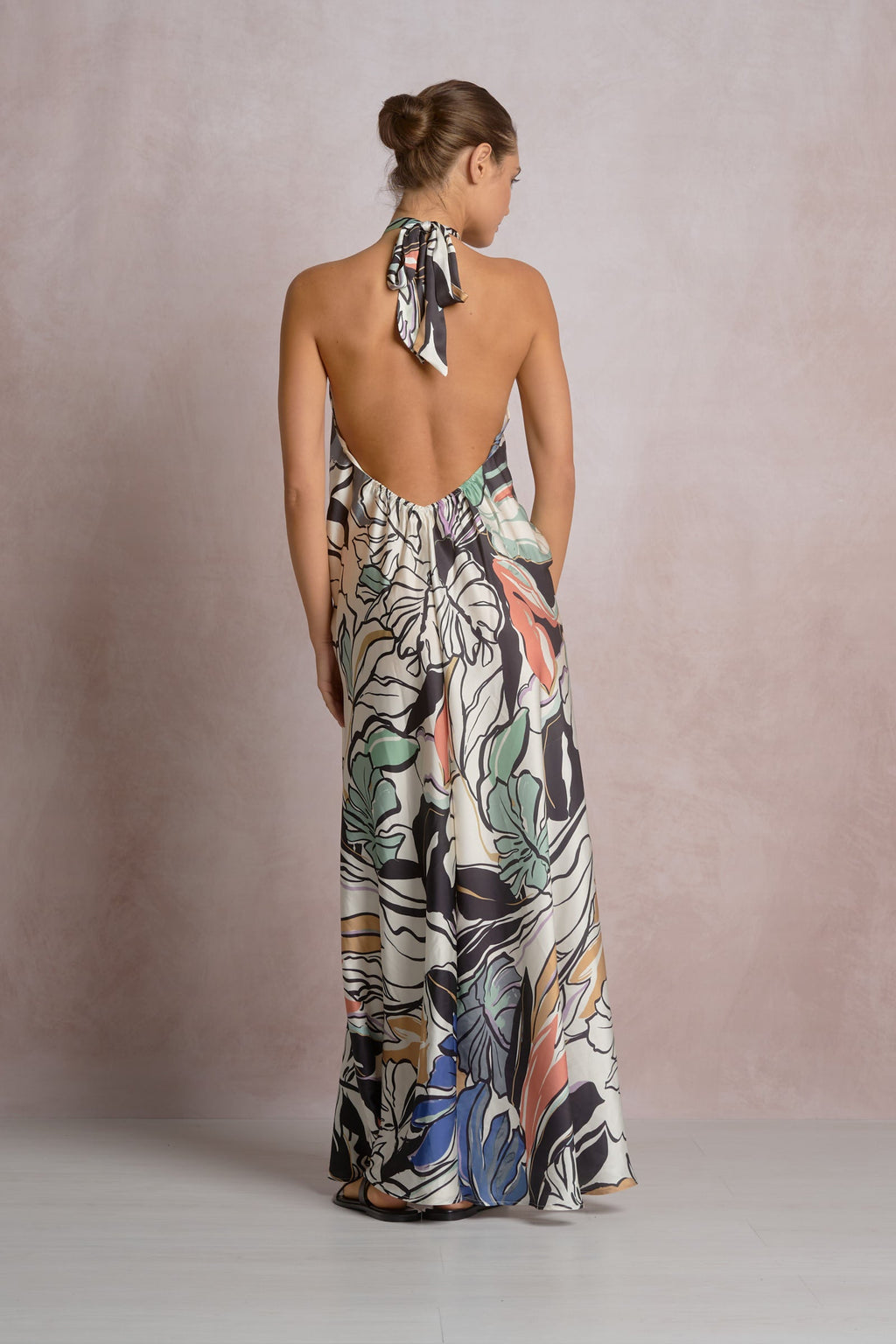 Botanical Halter Dress - Shop Elan