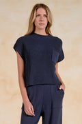 Willow Sweater Navy - Shop Elan