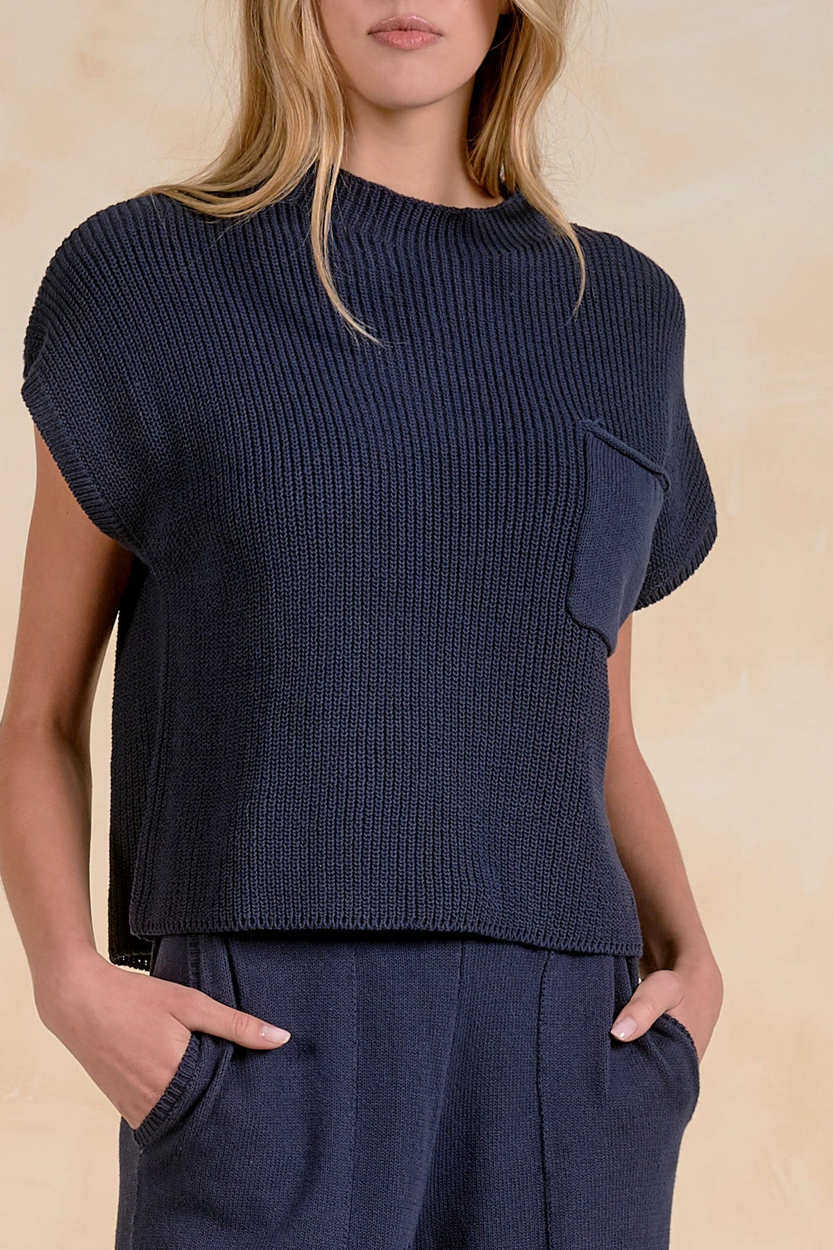 Willow Sweater Navy - Shop Elan