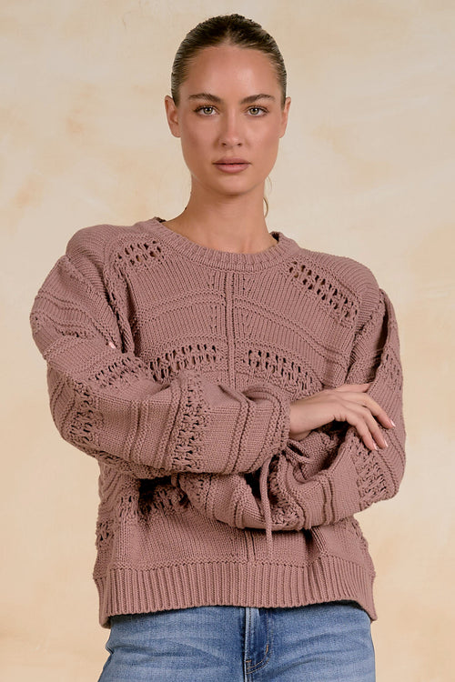 Belle Sweater Cinnamon - Shop Elan
