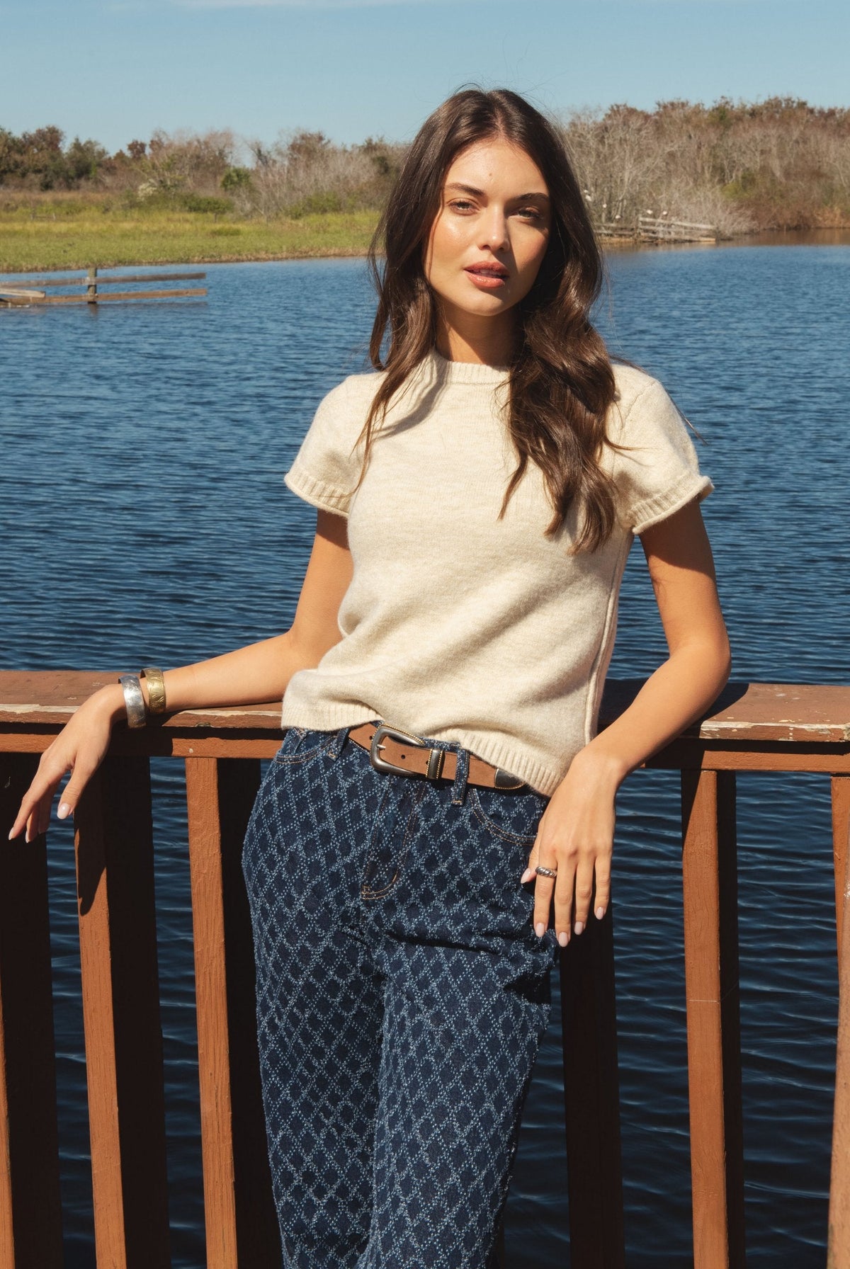 Sam Sweater Stone - Shop Elan