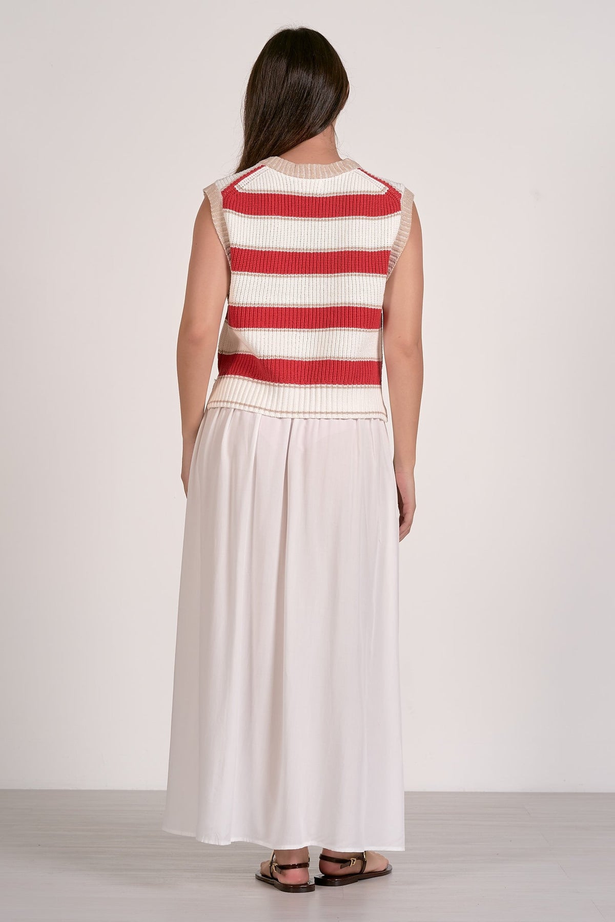 Slate Sleeveless Sweater - Shop Elan