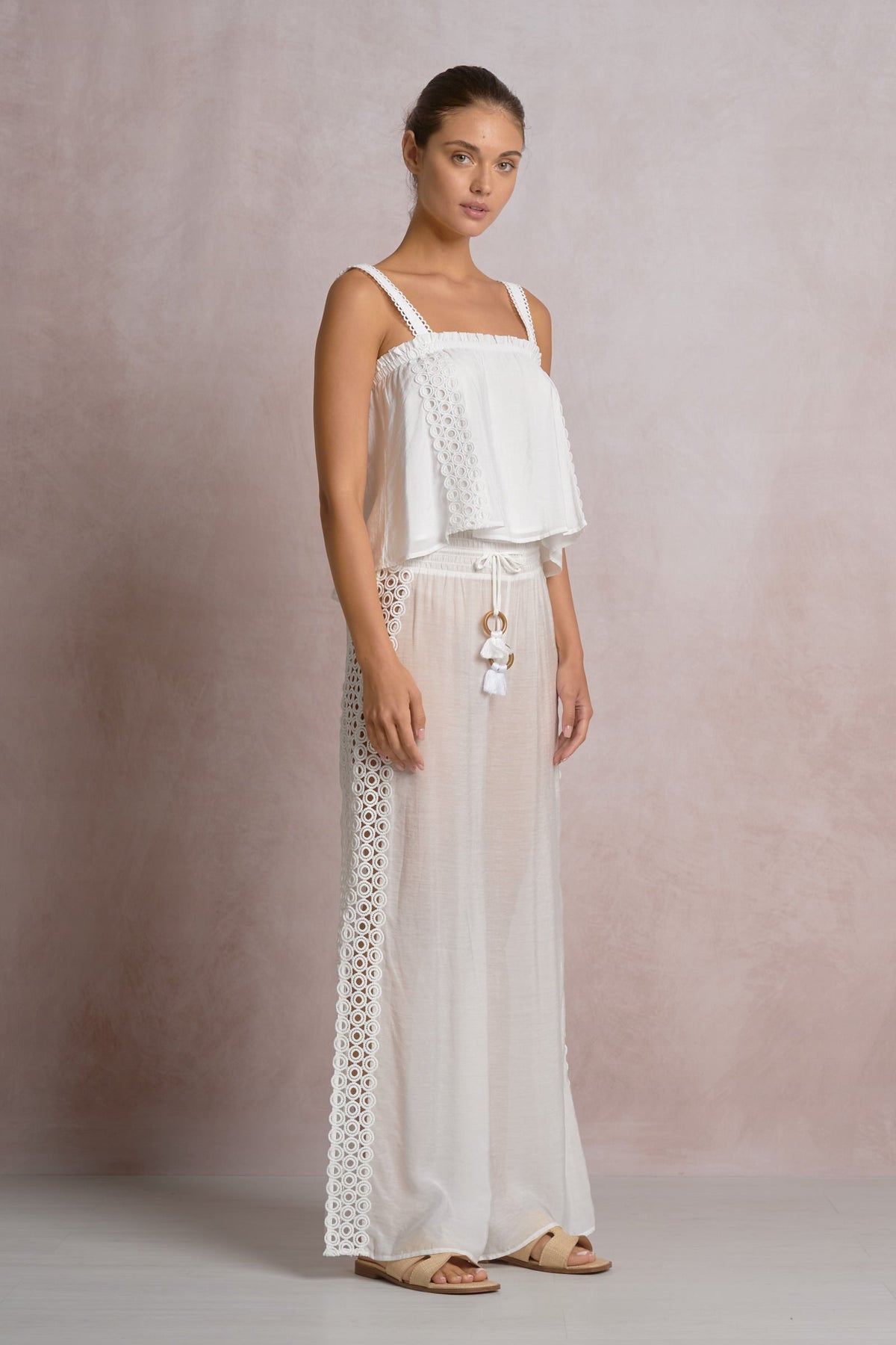 Vida Pant White - Shop Elan