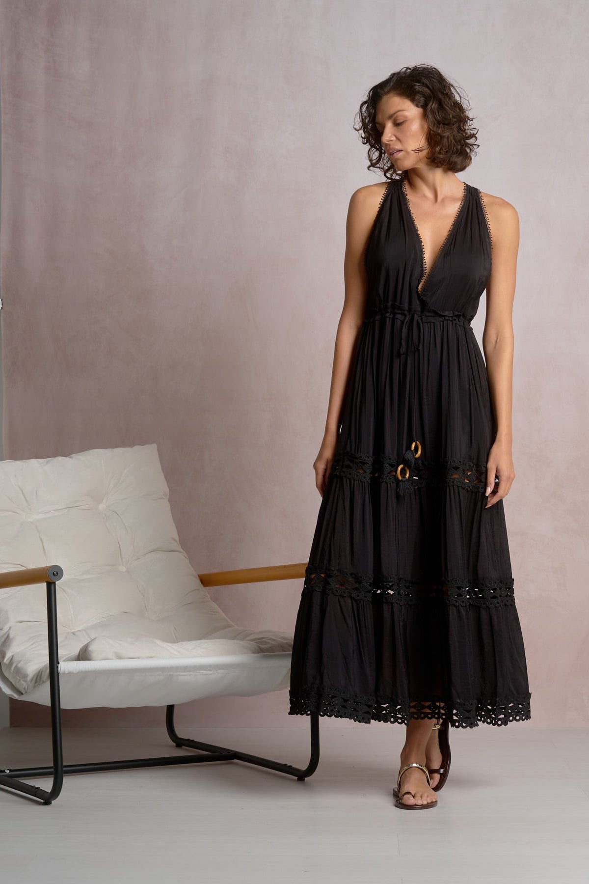 Soraya Maxi Black - Shop Elan
