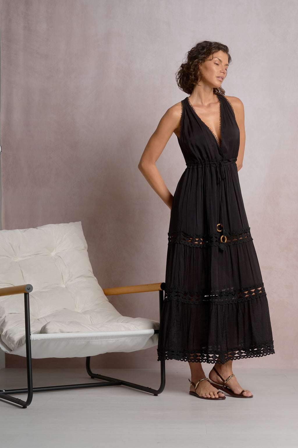 Soraya Maxi Black - Shop Elan